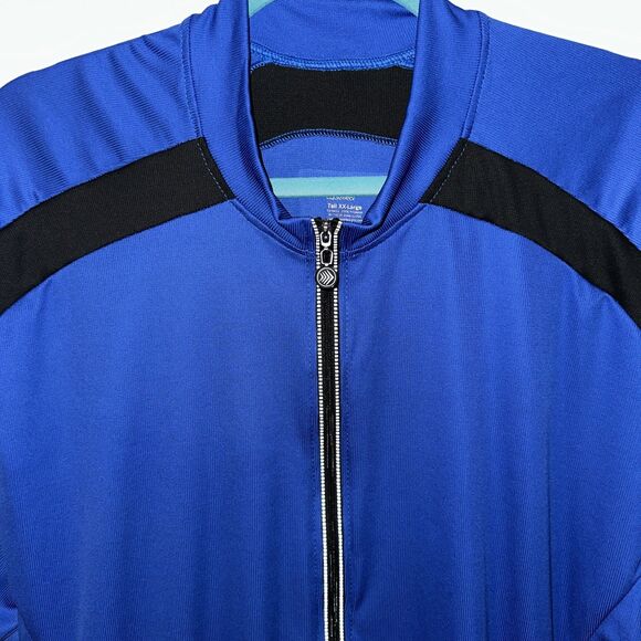 Aerotech Cyclewear Men’s Size 2XLT Cycling Shirt Blue Water Bottle Pockets - Picture 2 of 16